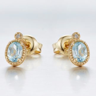 Blue topaz earrings