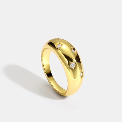 Five-pointed star ring