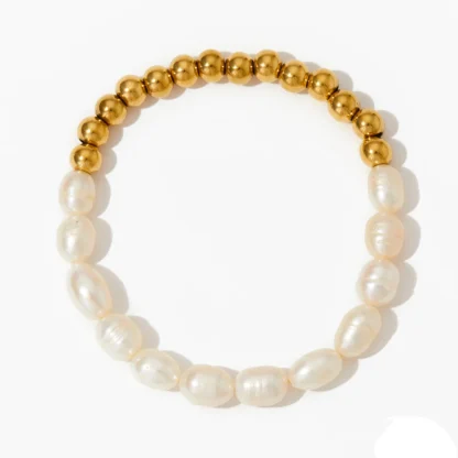 elastic pearl bracelet