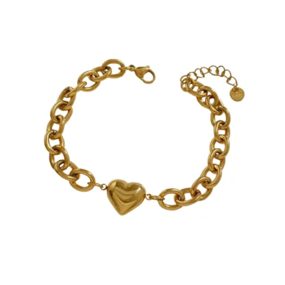 heart bracelets gold